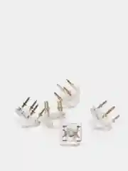 10 штук Светодиод пиранья 5мм 7.6х7.6мм белый 1000mcd 3-3.2v 20ma