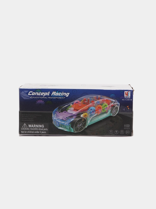 Машинка прозрачная Concept Racing YJ388-48, с шестеренками