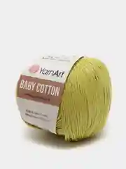 Горчичный пряжа YarnArt Baby cotton, 50 г, 165 м, акрил и хлопок