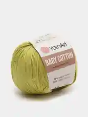 Горчичный пряжа YarnArt Baby cotton, 50 г, 165 м, акрил и хлопок