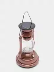 Коричневый солнечный ретро фонарь с ручным генератором