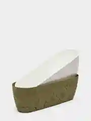 Оливковый горшок кашпо для цветов Бабочка 3D эффект