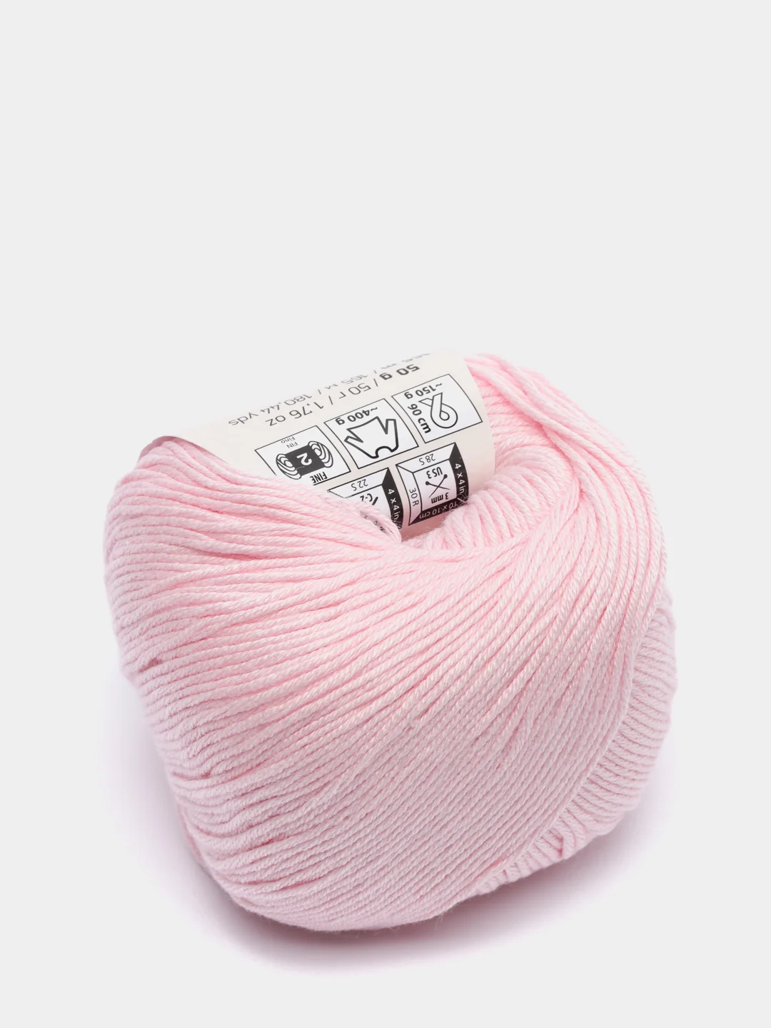 Розовый пряжа YarnArt Baby cotton, 50 г, 165 м, акрил и хлопок