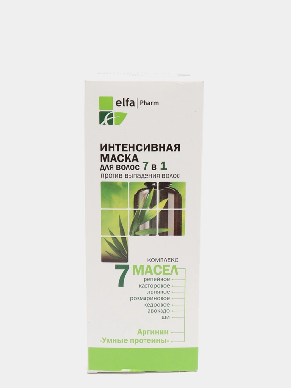 Elfa Pharm 7 масел Интенсивная маска для волос 7в1 против выпадения волос, 200 мл