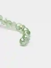 Салатовый бусины стеклянные, с гранями, с АВ эффектом, 4 мм