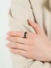 Тёмно-коричневый кольцо с надписью "Love"