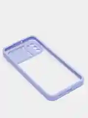 Лавандовый чехол Samsung Galaxy A02s, Самсунг Галакси А02с пластиковый прозрачный с защитой камеры