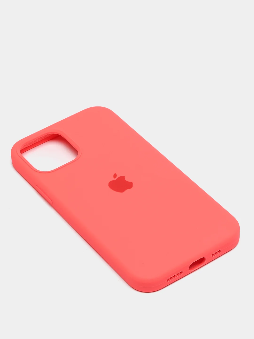Коралловый чехол Silicone Case для iPhone 12 / iPhone 12 Pro, закрытый низ