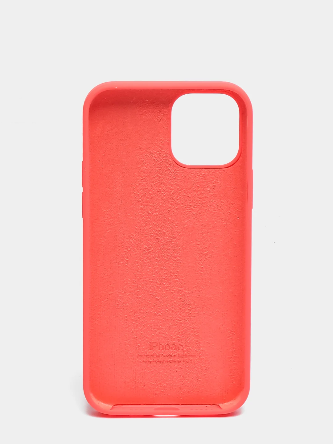 Коралловый чехол Silicone Case для iPhone 12 / iPhone 12 Pro, закрытый низ