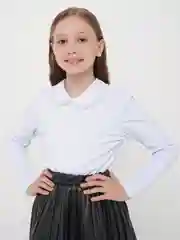 Школьная блузка из трикотажа Kiberkola