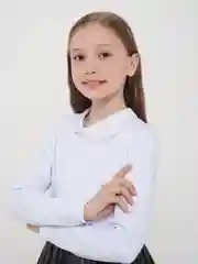 Школьная блузка из трикотажа Kiberkola