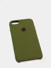 Хаки чехол Silicone Case для iPhone 7, 8, SE 2020, с открытым низом