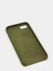Хаки чехол Silicone Case для iPhone 7, 8, SE 2020, с открытым низом
