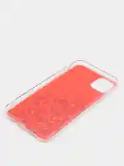 Красный чехол пластиковый iPhone 11 Pro, 11 Pro Max, с блестками