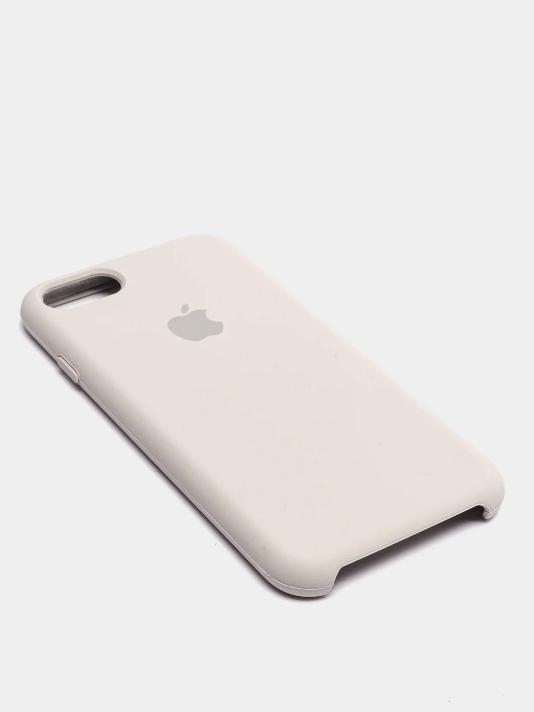 Серебряный чехол Silicone Case для iPhone 7, 8, SE 2020, с открытым низом