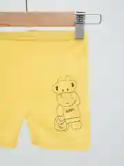 Желтый костюм майка с шортами Happy