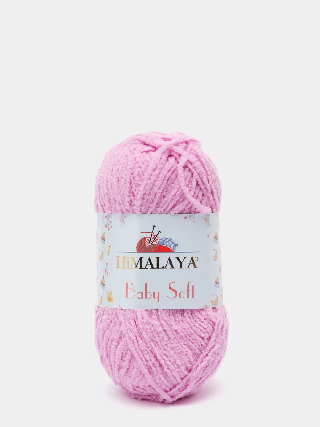 Сиреневый пряжа плюшевая Himalaya "Baby Soft", 100% полиэстер, 115 м, 50 г