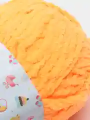 Оранжевый пряжа плюшевая Himalaya "Baby Soft", 100% полиэстер, 115 м, 50 г