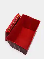 Красный короб для хранения игрушек "Автобус"