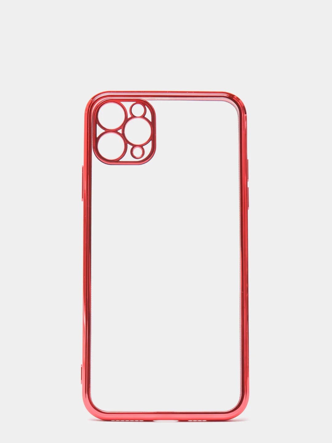 Красный чехол для iPhone 7, 8, SE, X, XS, XR, 11 Pro Max, 12 Mini, Pro Max, с гальваническим покрытием