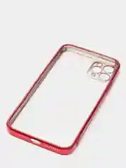 Красный чехол для iPhone 7, 8, SE, X, XS, XR, 11 Pro Max, 12 Mini, Pro Max, с гальваническим покрытием