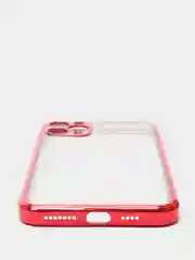 Красный чехол для iPhone 7, 8, SE, X, XS, XR, 11 Pro Max, 12 Mini, Pro Max, с гальваническим покрытием