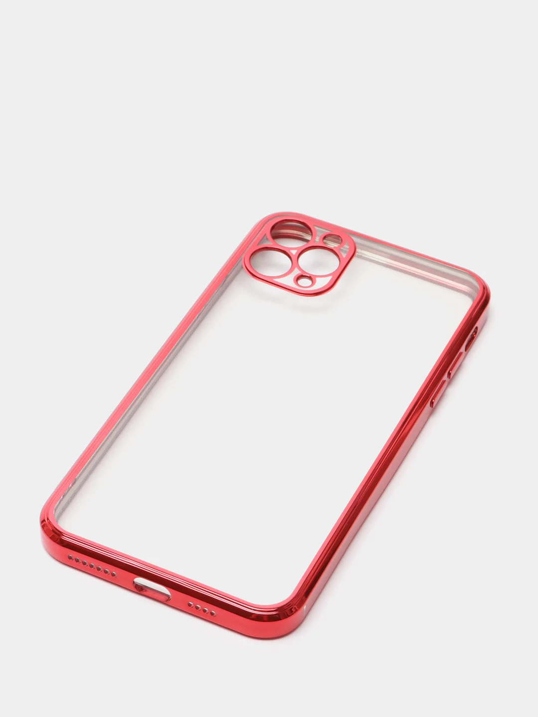 Красный чехол для iPhone 7, 8, SE, X, XS, XR, 11 Pro Max, 12 Mini, Pro Max, с гальваническим покрытием