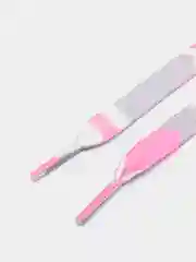 Лавандовый шнурки радужные