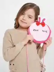 Розовый сумка плюшевая детская