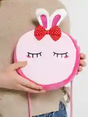 Розовый сумка плюшевая детская