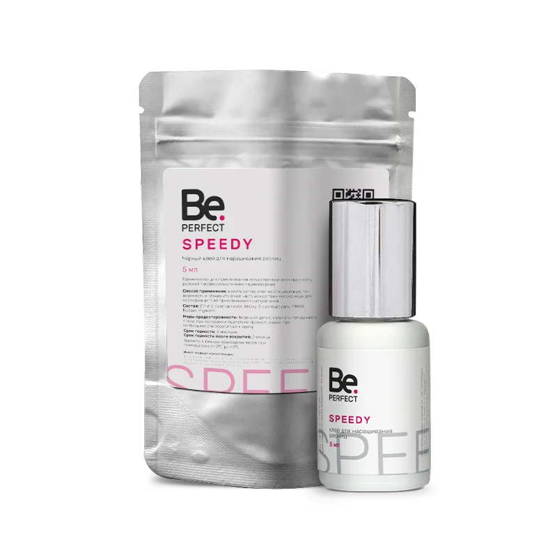 Белый клей для наращивания ресниц Be Perfect "Speedy", "Alpha Plus", термопакет, 5 мл