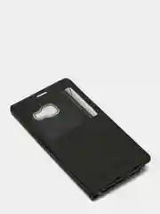 Черный чехол книжка Samsung Galaxy A7 2016 / SM-A710F, Самсунг Галакси А7 / СМ-А710Ф с окошком