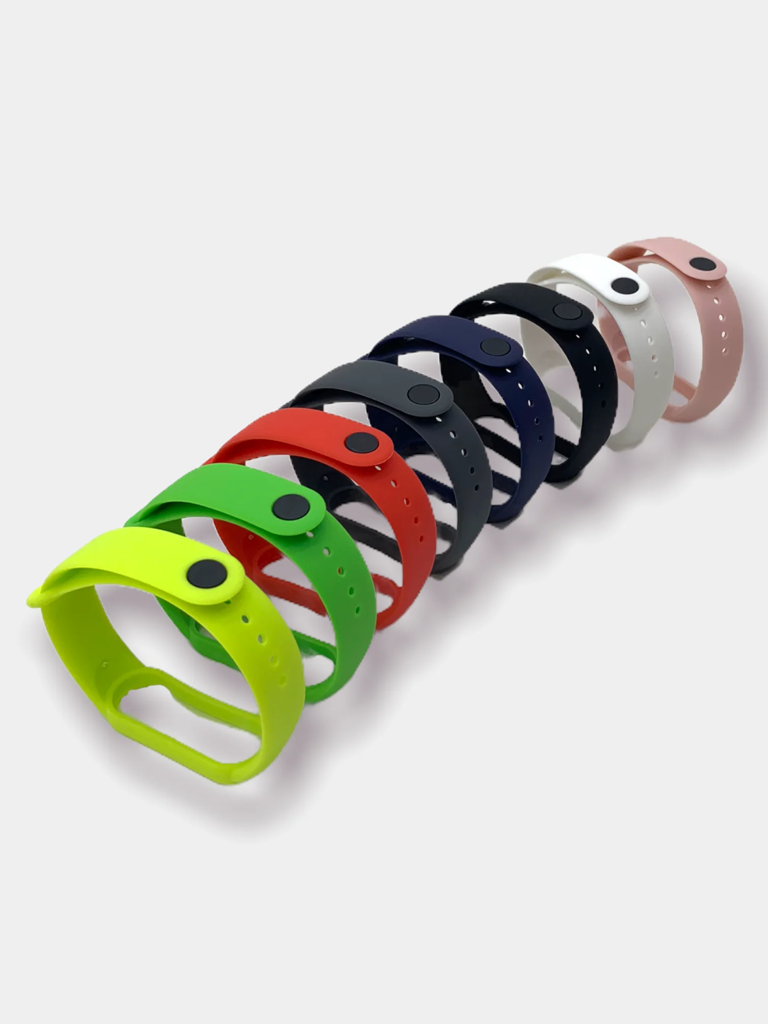 Белый ремешки для Xiaomi Mi Band 5 и Band 6, силиконовые ремешки Xiaomi Mi Band 5/6