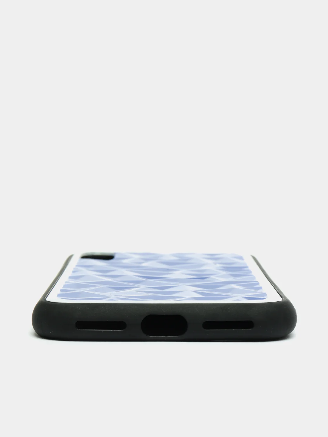 Синий текстурный бриллиантовый чехол 3D Diamond для iPhone X