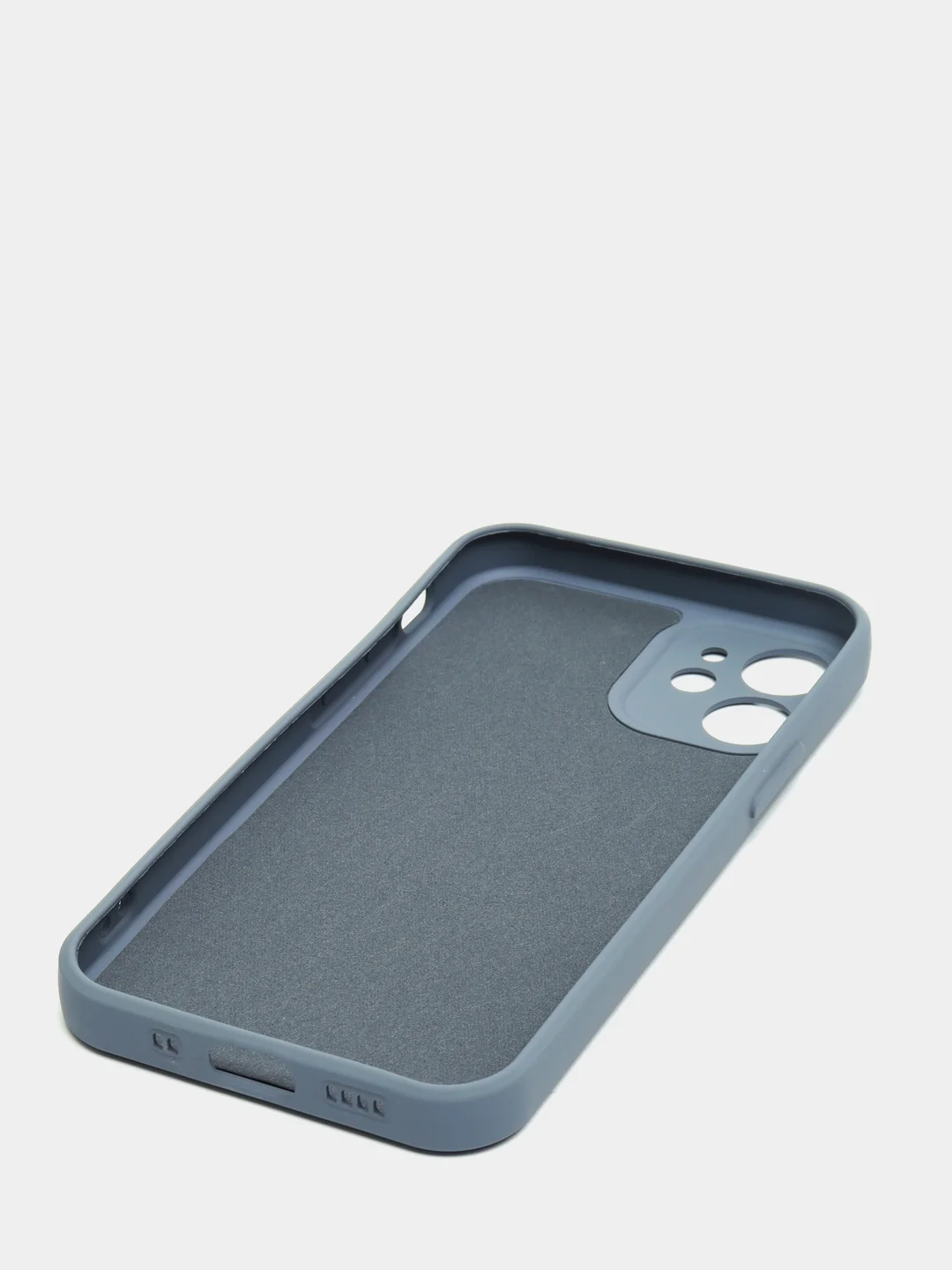 Серый чехол iPhone 11 13 12 Pro Mini силиконовый ( Айфон Про Мини )