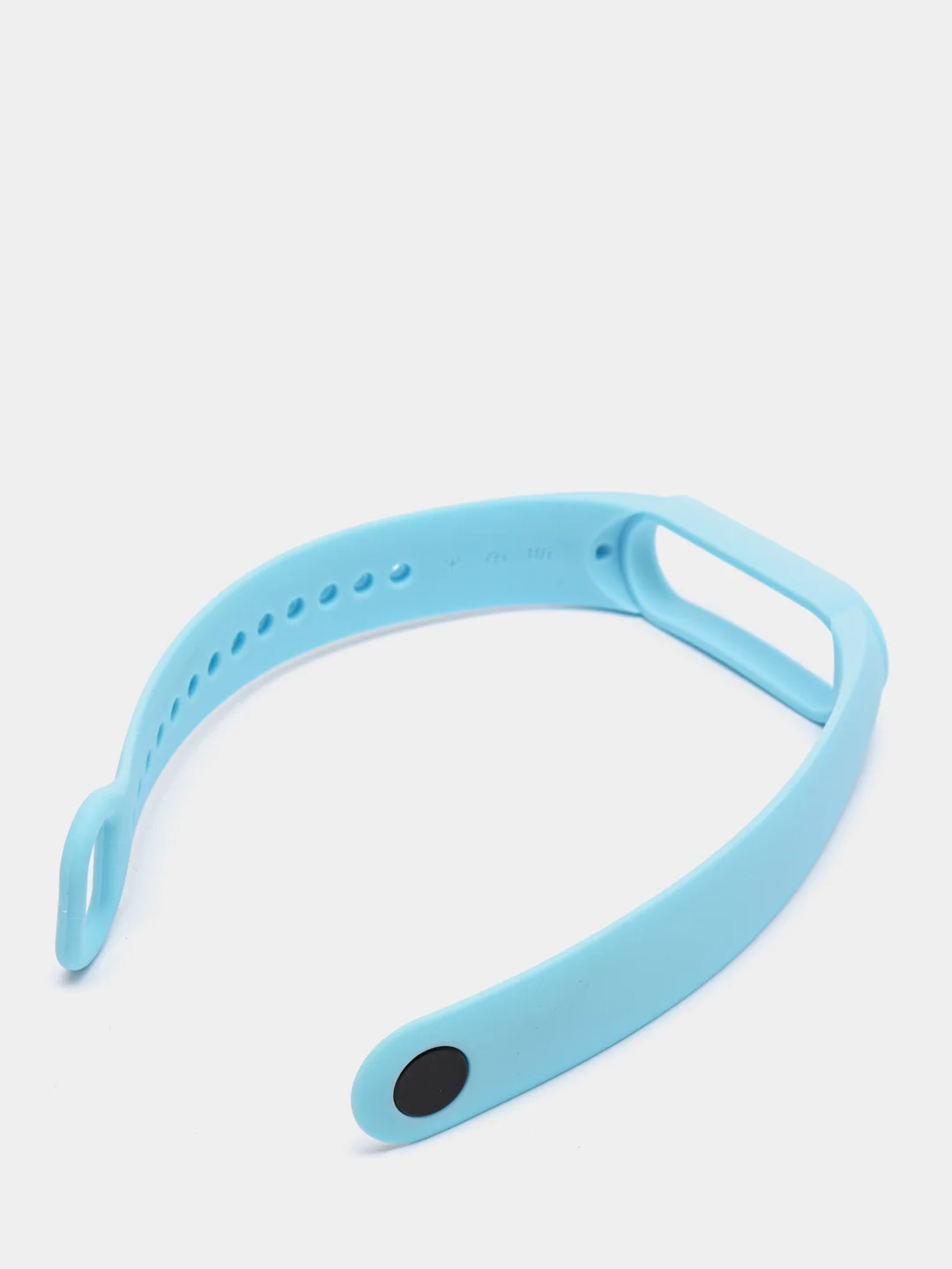 Голубой ремешок для Xiaomi Mi Band 5 / 6 / 7, силиконовый