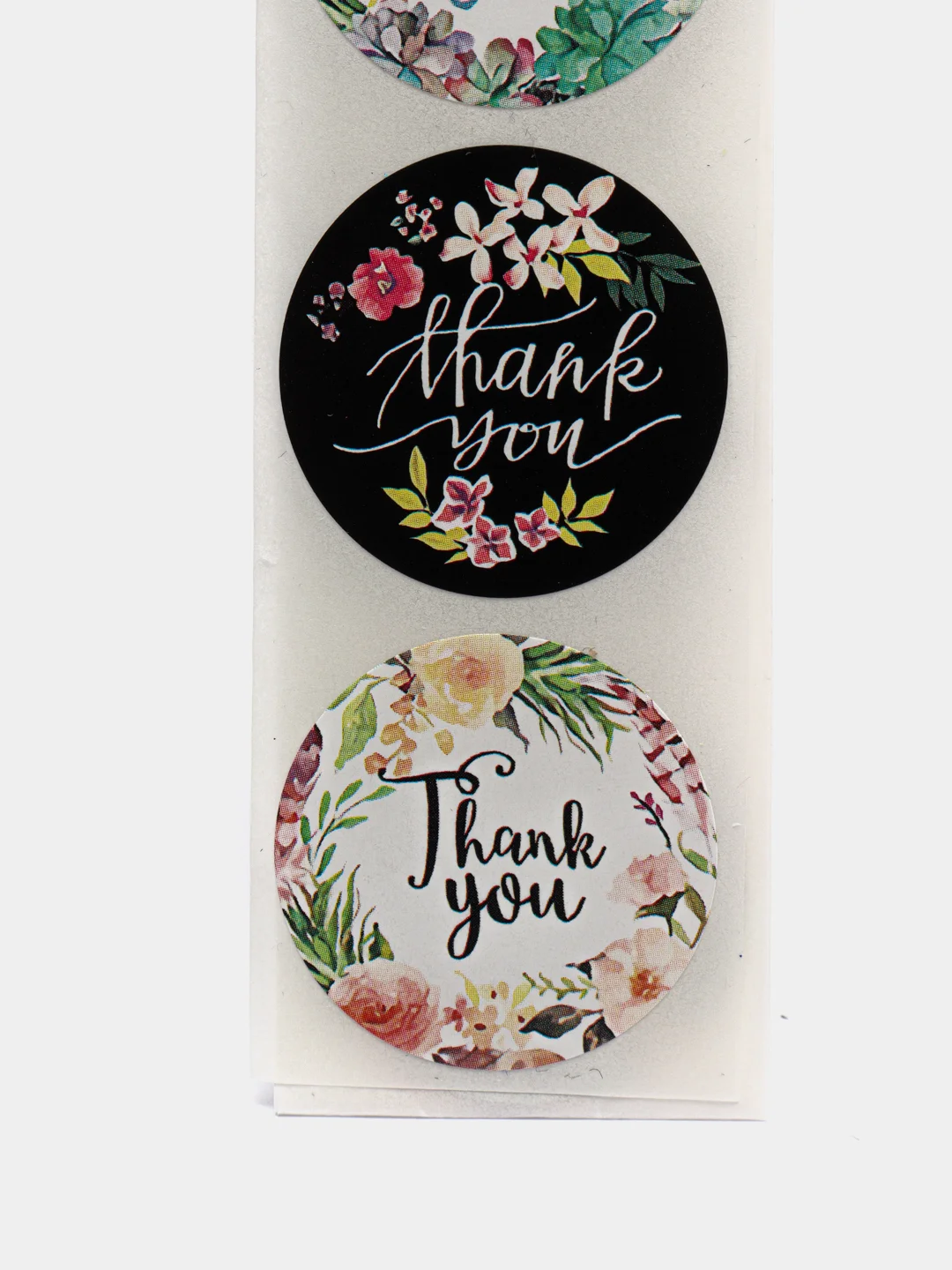 Пастельно-коралловый наклейки спасибо, хендмейд, Handmade, Thank You, Thanks (набор из 20 шт) ручная работа