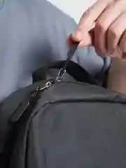 Черный рюкзак с USB портом, унисекс, 18 л