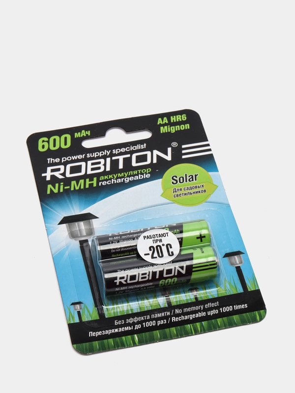 Аккумулятор 600мА ROBITON AA 2 штуки пальчиковые