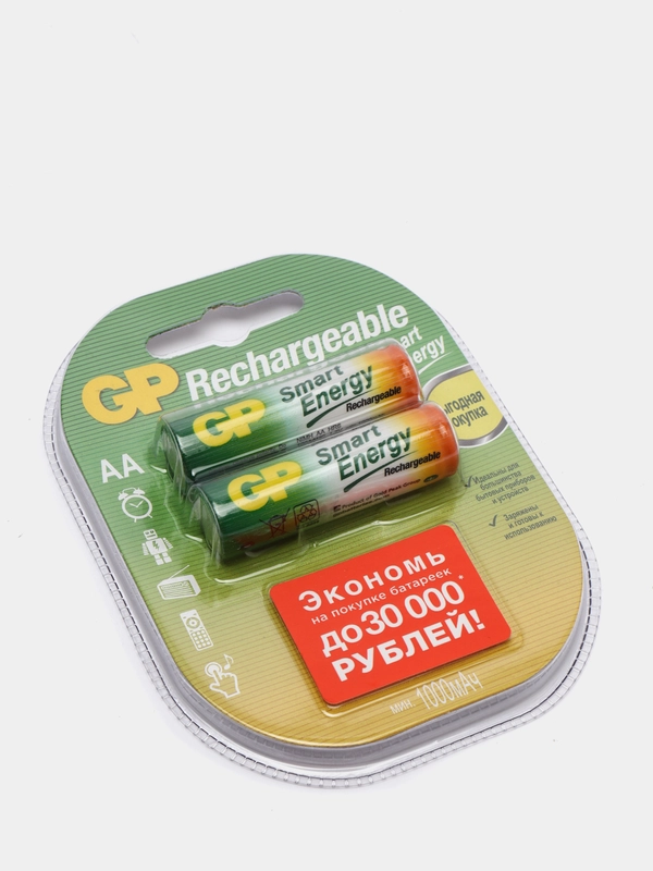 Аккумулятор R06 1.2V 1000мА GP 2 шт пальчиковые
