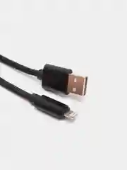 Черный кабель microUSB, Type-C, Lightning для зарядки и передачи данных