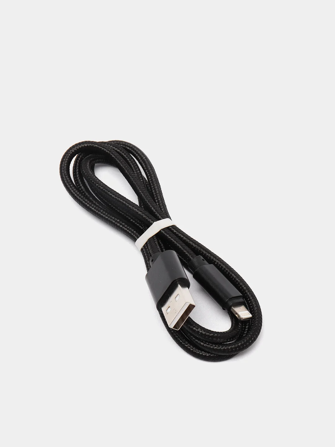 Черный кабель microUSB, Type-C, Lightning для зарядки и передачи данных