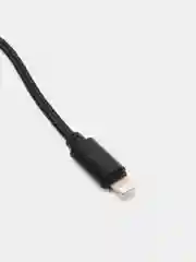 Черный кабель microUSB, Type-C, Lightning для зарядки и передачи данных