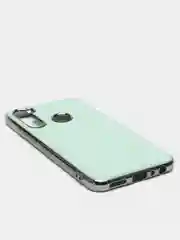 Ледяной чехол Xiaomi Redmi Note 8 2019/21 цветной, силиконовый, с глянцевой рамкой (Редми Нот 8)