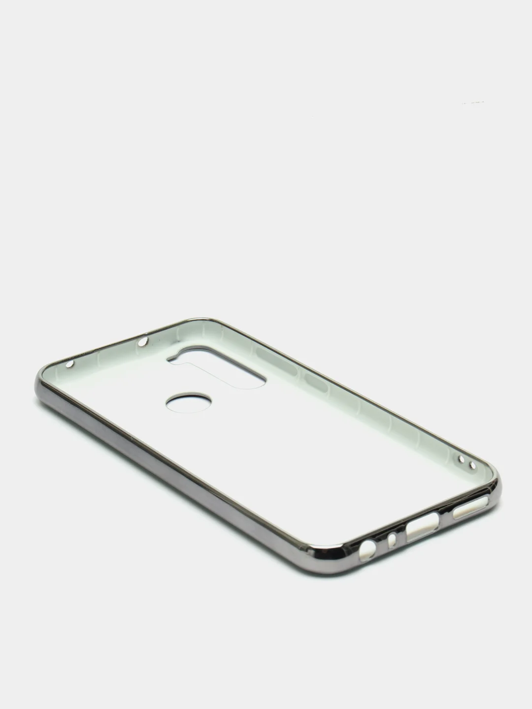 Ледяной чехол Xiaomi Redmi Note 8 2019/21 цветной, силиконовый, с глянцевой рамкой (Редми Нот 8)