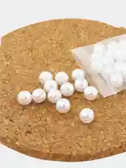 Белый жемчужные шарики акриловые для рукоделия, 2 цвета