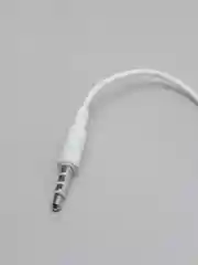 Белый проводные вакуумные наушники, Jack 3,5 мм, 1,2 м