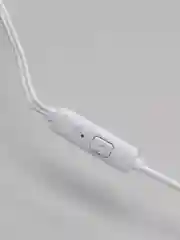 Белый проводные вакуумные наушники BM61, Jack 3,5 мм, 1,2 м, с микрофоном
