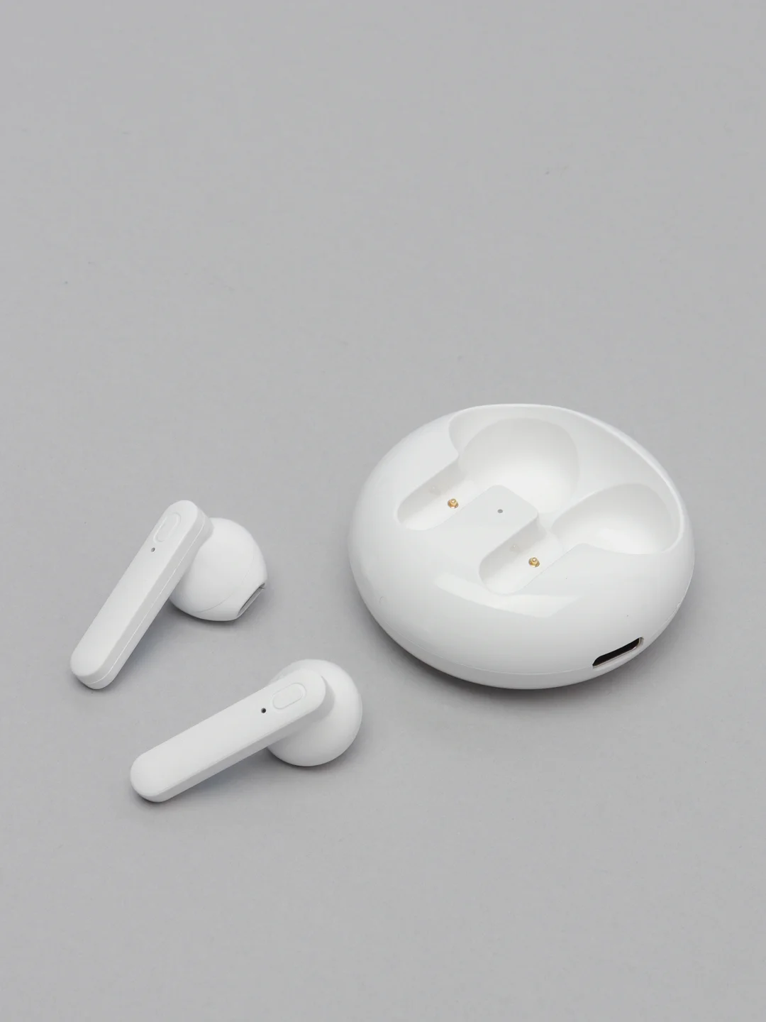 Белый беспроводные bluetooth-наушники вкладыши с микрофоном, BW08