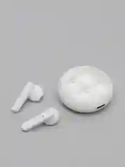 Белый беспроводные bluetooth-наушники вкладыши с микрофоном, BW08